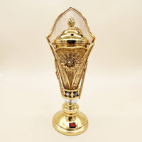 Electric Scent Warmer Electrically Powered Scent Warmer with Mesh Panels Metal for Prayer Space, Living Room, Entryway