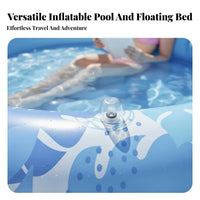 Foldable Round Inflatable Tanning Pool Portable Inflatable Tanning Pool Built-in Cup Holders for Couples, Tanners, Backyard, Beach, Vacation