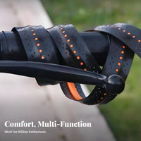 Wear-Resistant Motorcycle Grip Tape Easy to Install Anti-Slip Handlebar Wrap Shock-Absorbing for Cyclists, Motorcycling, Long Rides, Workout