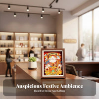 Dimensional Fortunate Cat Frame Good Luck Attraction Beckoning Cat Decoration Maneki-Neko Paper Art Great Gift Notion House