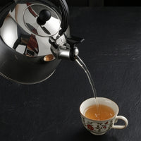 Whistling Tea Kettle Stainless Steel Tea Kettle with Whistling Spout Cookware Controlled Pouring Rust-Resistant for Kitchen