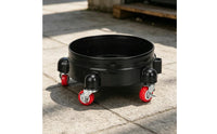 Car Wash Bucket Cart Round Wheeled Bucket Stand Rust Cleaning Tool