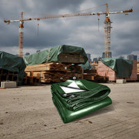 Waterproof Tarpaulin Weatherproof Heavy Duty Poly Tarp Tear-Resistant and Tear Proof Heavy Duty Tarp Rustproof Grommets for Truckers, Farmers, Campers, Outdoor, Construction Site, Roofing, Camping