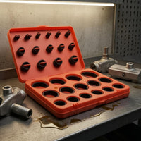 Compartmented O-Seal Assortment Kit Hinged Lid NBR O-Rings Black Buna N Sealing Rings Repair
