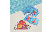 Waterproof Pool Puzzle with Challenge Cards Educational Underwater Puzzle Geometric Game Set with Mesh Bag Submersible for Children, Swimmers, Families, Swim Lessons, Backyard