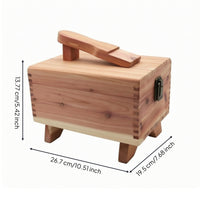 Shoe Care Box Hinged Shoe Care Kit Rectangular Kit for Closet