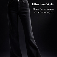Women's High Waist Flared Jeans with Fleece Lining for Winter, Plus Size Bootcut Style with Stretch Denim, Cold Weather Wear to 4XL