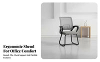 Height Adjustable Ergonomic Swivel Chair All-Day Comfort Ergonomic High-Back Swivel Chair Support Computer Seat Quiet-Rolling Casters for Students, Gamers, Telecommuting Workers, Dormitory, Study Room