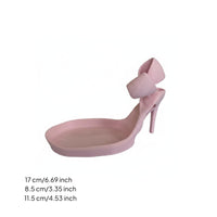 3D Printed High Heel Jewelry Tray Multi-Functional Storage High Heel Decor Tray Lightweight Spike Heel Trinket Dish Space-Saving for Dressing Table