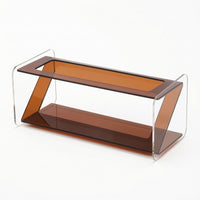 Transparent Controller Control Holder Compact Controller Control Holder with Compartments Glossy Desktop Organizer Sleek for Desk