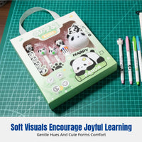 Panda Stationery Set, Cartoon Pen Gift Box, Color Pen, Gel Pen, Ink Pen, Erasable Pen, Student Holiday Gift