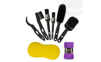 8 Pieces Allall-in-Single Bike Cleaning Kit Easy to Use Bike Cleaning Brush Kit Cycle Wash Brush Set for Garage