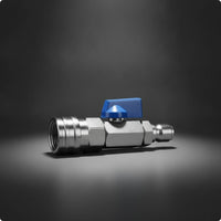 Ball Control Fitting with Lever Handle Compact Inline Ball Control Fitting Manual for Plumbers, Pressure Washer, Spray Line, Workshop