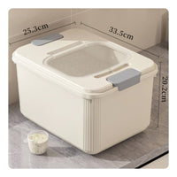 Moisture-Proof Rice Storage Container Multi-Use Sealed Rice Bin Clear View for Kitchen