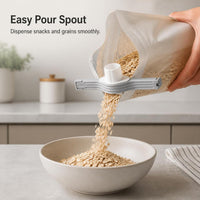 Sealing Pour Spout Clip for Food Bags, Kitchen Seasoning, Snack, Milk Powder, Moisture-proof
