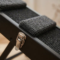 Dog Ramp for Bed and Sofa with Portable Foldable Design, Adjustable Height for Elderly Small Pets, Sturdy Steps for Couch Access