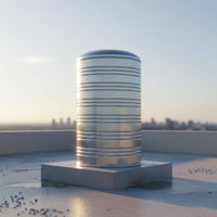Stainless Metal Reservoir Tank Large Capacity Vertical Water Storage Tank Thickened Material