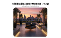 4 Pieces Waterresistant 4-Piece Conversation Set sun-resistant Patio Seating Nordic Design Outdoor Furnishing All-Weather for Hotel Managers, Business Owners, Terrace, Courtyard, Garden, Backyard