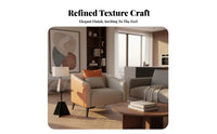 Light Luxury Aesthetic Sofa and Coffee Table Combo Modern Minimalist Design Multi-Piece Seating Group Ergonomic Support Lounge Suite Easy Assembly for Interior Designers, Business Owners, Apartment Residents, Reception Area, Hotel Lobby, Cafe