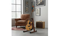 Detachable Solid Wood Instrument Stand Universal Fit Wooden Guitar Stand Padded Protection Triangular Instrument Holder for Guitarists