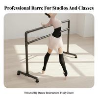 Portable Dance Bar Professional Grade Freestanding Dance Barre Sturdy Construction Home Dance Practice Bar for Dancers, Beginners, Gym