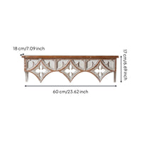 Wall Shelf with Carved Distressed Decorative Wall Shelf Classic for Entryway