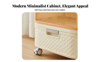 Narrow Rolling Cart Space-Saving Drawer Unit Sturdy Frame for Bathroom, Kitchen