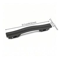 Black Suitcase Handle Curved Luggage Handle Low-Profile Hardware Wear-Resistant for DIYers, Travelers