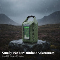 5L Cross Torso Phone Bag Large Capacity Waterproof Phone Pouch Interactive Display Dry Bag Includes Shoulder Strap Buoyant Dry