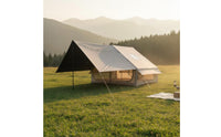 Pole-without Design Inflatable Camping Tent Protection Waterproof Air Tent Black Vinyl Coating UPF 50+ for Groups