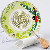 Garlic Grater Plate Textured Garlic Grater Plate with Brush Dishwasher Kitchenware for Home Cooks