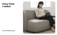 Narrow silhouette 2-Person Sofa Space-Saving space-efficient Loveseat Minimalist Design Living Room Seating long-lasting Frame for Apartment Dwellers, Small Homeowners, Students, Studio, Balcony, Bedroom, Reception Area