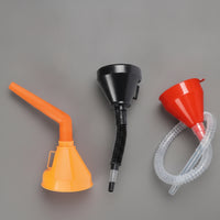 3 Pieces Plastic Funnel Set Rigid Refueling Funnel Funnels Wide-Mouth Space-Saving for DIYers, Garage