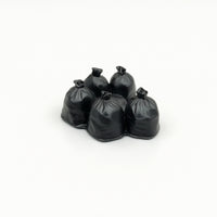 5 Pieces Realistic Model Garbage Bags Detailed Miniature Trash Bag Model for City Scenes