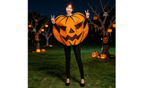 Sponge Pumpkin Suit Cartoon Style Pumpkin Costume Lightweight Jack-O'-Lantern Tunic for Halloween