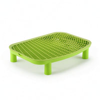 Litter Box Mat with Legs Rectangular Cat Litter Mat with Raised Grid for Home