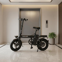 National Standard Compliant Folding Electric Bike Foldable Electric Cycle Power Assist Portable Electric Bicycle Shock Absorption for Commuters, Students, University