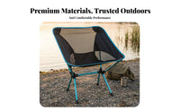 Foldable Design Folding Moon Chair Sturdy Construction Collapsible Moon Chair Quick Setup Portable Beach Lounger Easy Assembly for Campers, Backpackers, Beachgoers, Hiking, Picnics, Backyard