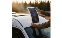 Lightweight 10W Solar Panel Charger Built-in Smart Charge Controller 12V Solar Charging Kit Waterproof High-Performance Monocrystalline for Camping