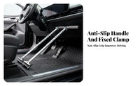 Foam Grip Adjustable Car Hand Control Two-barBar Portable Hand Control Perforated for Disabled Drivers