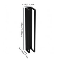 Wall-Mounted Towel Rack Ventilated Wall-Attached Towel Rack Black