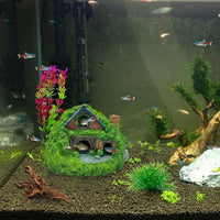 Realistic Detail Aquarium Decor Resin Aquarium Cave, Multi-Entrance Aquarium Decorations for Crustacean Hide, Aquatic Creature Spawning Shelter