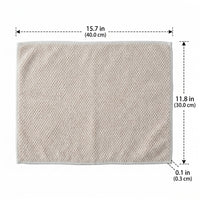 Textured Microfibre Cloth for Dishes and Cookware, Rice White Microfibre Cloth Tea Towels, Reusable Machine Washable Kitchen Cleaning Tool, 1pc