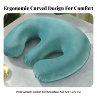 Memory Foam Chest Pillow Removable Washable Cover Massage Table Breast Cushion Pressure Relief women's Breast Support Cushion for Beauty Salons, Spas