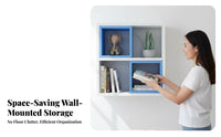 configurable Storage Cube Modern Minimalist Wall Shelf Space Saving Easy to Install for Students