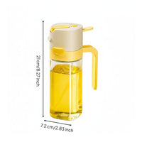 2 in 1 Oil Spraying Bottle and Dispenser Food-Grade Material Pourer Reusable Kitchenware for Air Fryer Users
