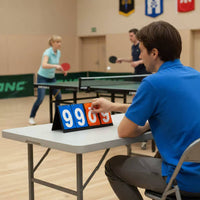 Flip Scoreboard Easy to Read Manual Game Scoreboard Stable Design Portable Score Keeper for Tournaments, Indoor