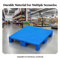 Moistureresistant Ventilated Dunnage base Multi-Purpose interchangeable-connect Dunnage Rack Stackable Plastic Pallet robustDuty for Warehouse Workers, Logistics Managers, Supermarket, Stockroom, Factory, Loading Dock