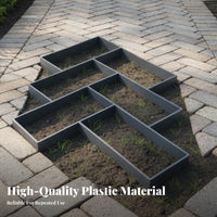 Plastic Concrete Paver Form Long-Lasting Cement Paver Form DIY Stepping St Single Form Easy to Use Reusable Stepping St Single