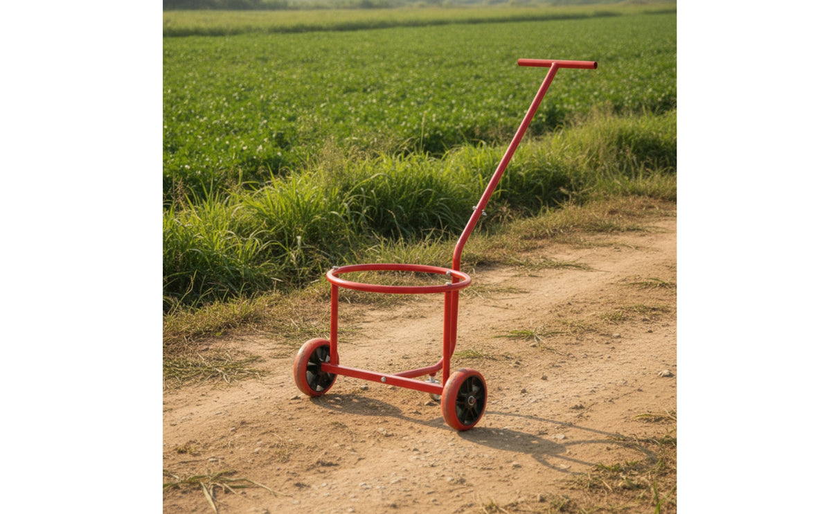 Detachable Water Bucket Cart | Sturdy Metal Frame, padded grip Handle, Utility Cart with Wheels, for Garden